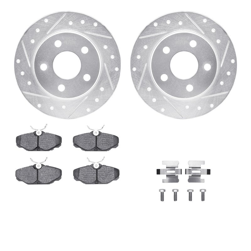 Dynamite Friction 7512-54318 Disc Brake Kit - Rear