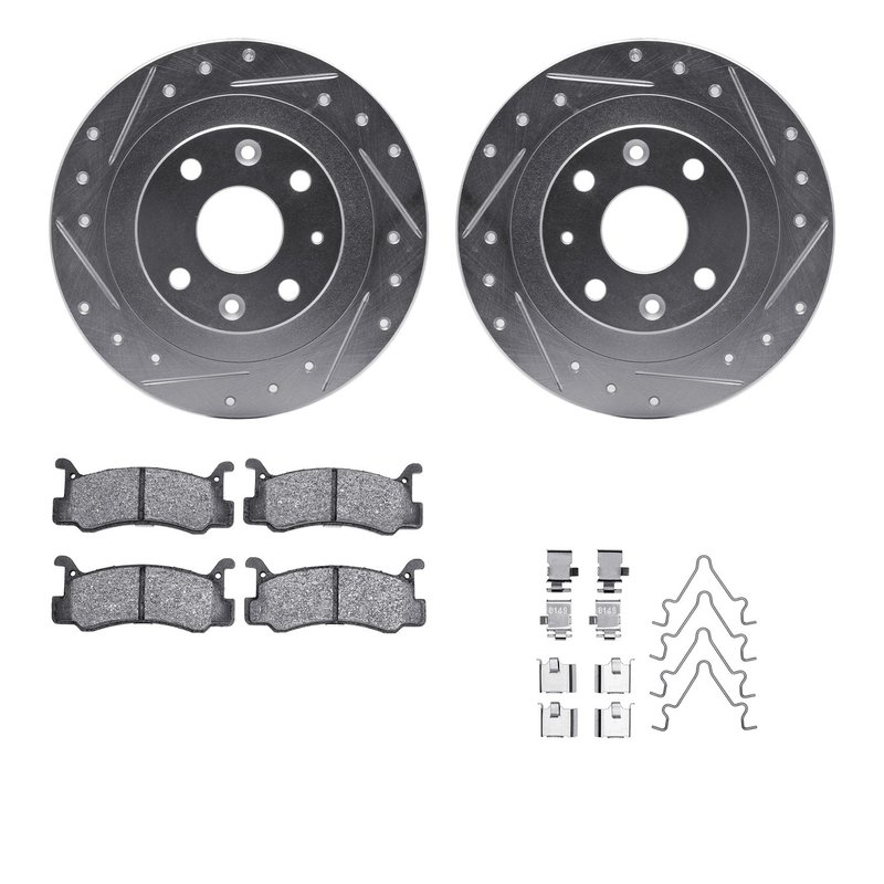 Dynamite Friction 7512-55013 Disc Brake Kit - Rear