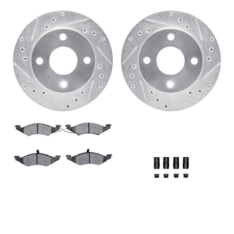 Dynamite Friction 7512-55031 Disc Brake Kit - Front