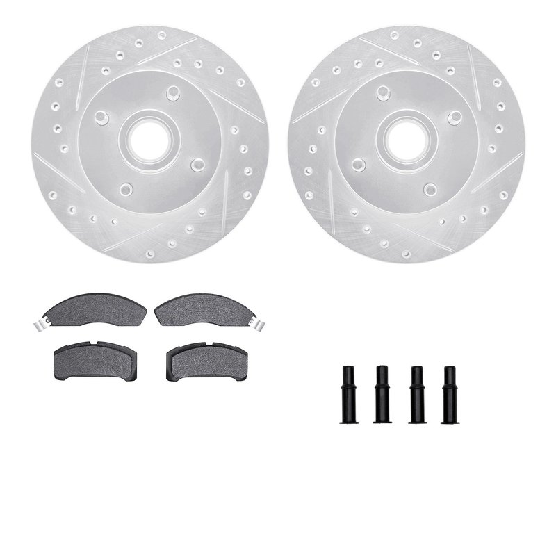 Dynamite Friction 7512-55058 Disc Brake Kit - Front