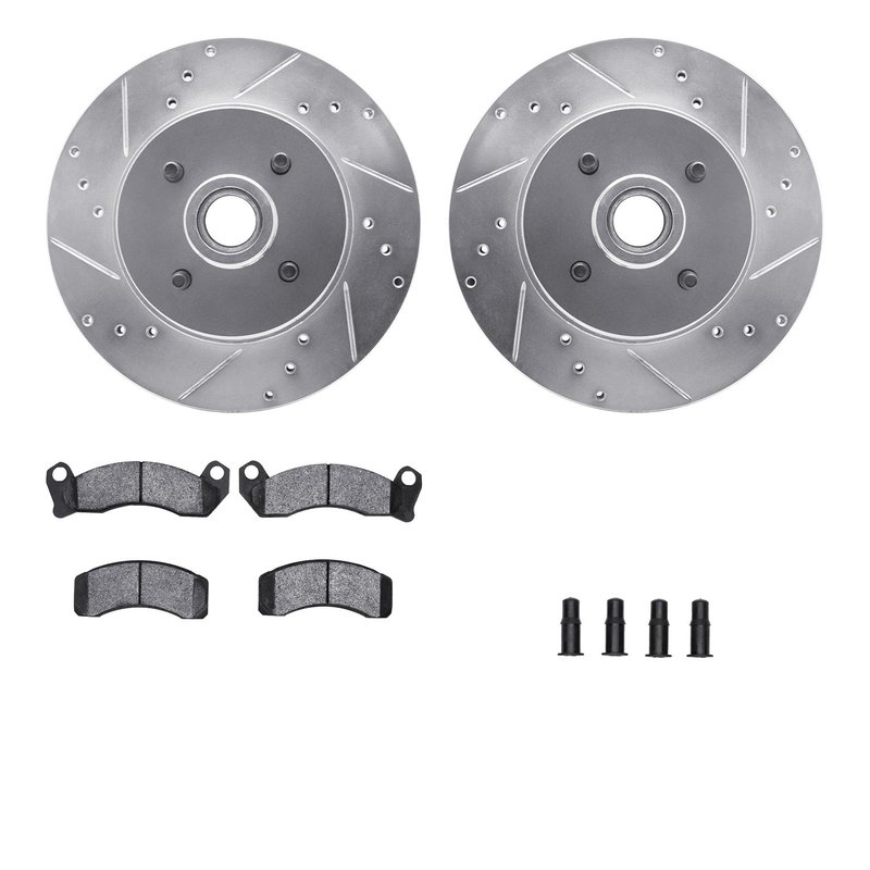 Dynamite Friction 7512-55096 Disc Brake Kit - Front