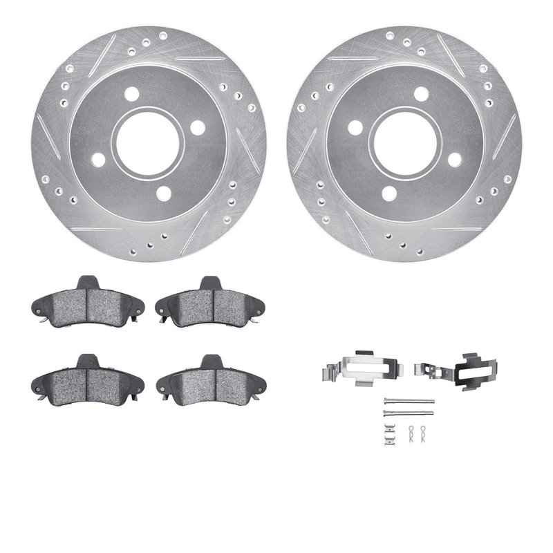 Dynamic Friction 7512-56069 Disc Brake Kit - Rear