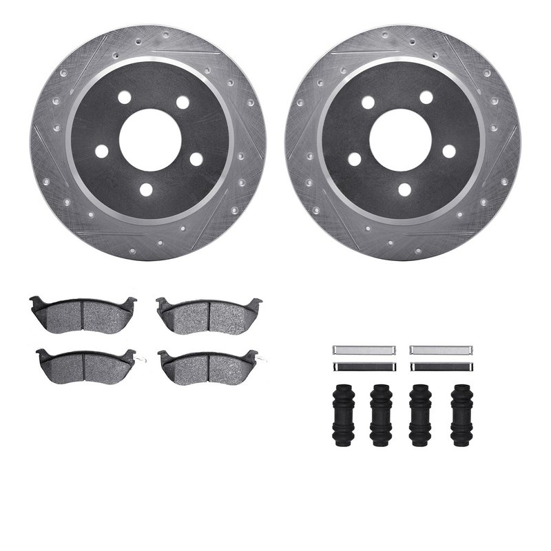 Dynamite Friction 7512-56076 Disc Brake Kit - Rear