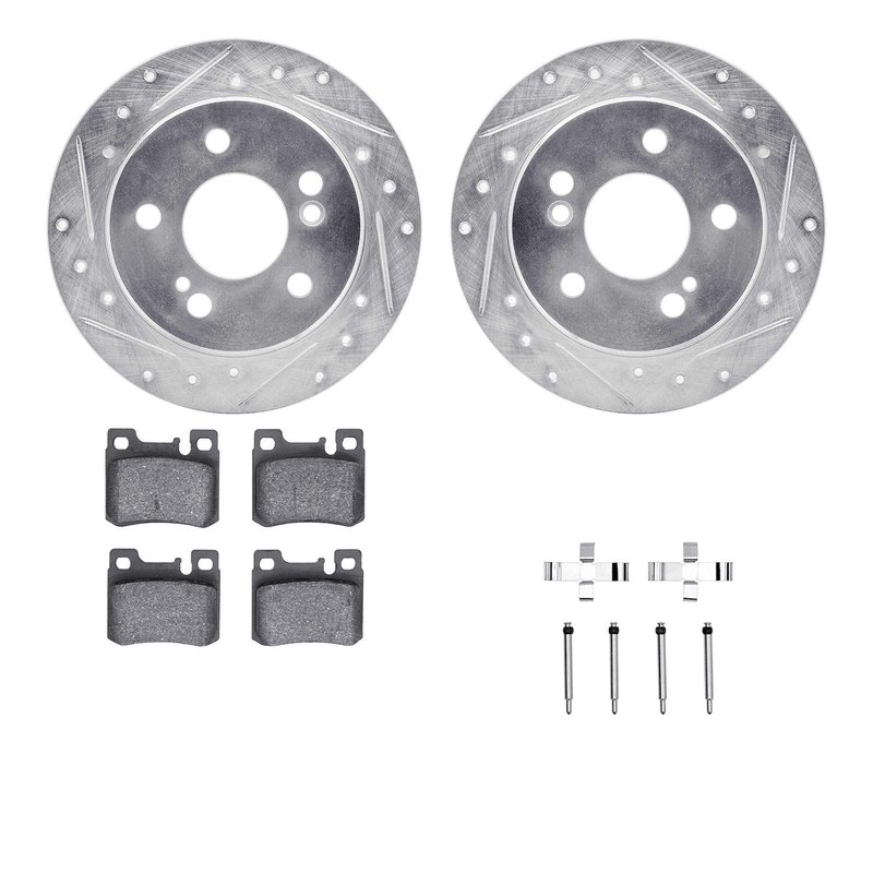 Dynamite Friction 7512-63028 Disc Brake Kit - Rear