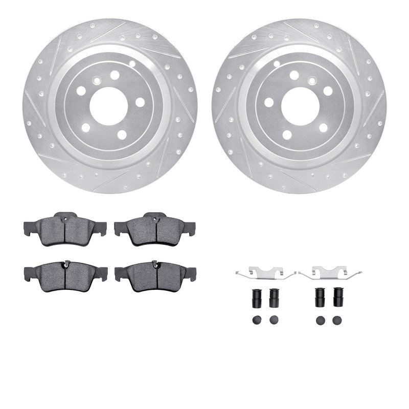 Dynamite Friction 7512-63106 Disc Brake Kit - Rear