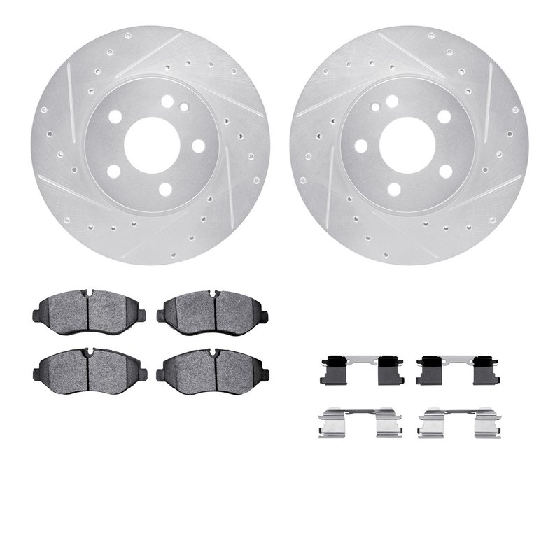 Dynamite Friction 7512-63536 Disc Brake Kit - Front