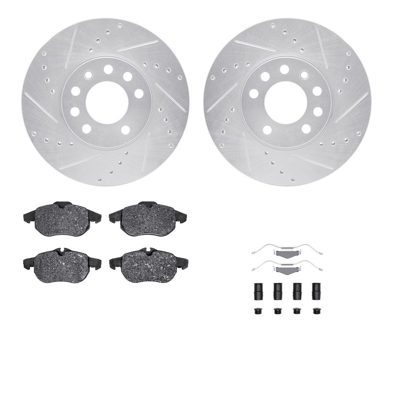 Dynamite Friction 7512-65012 Disc Brake Kit - Front