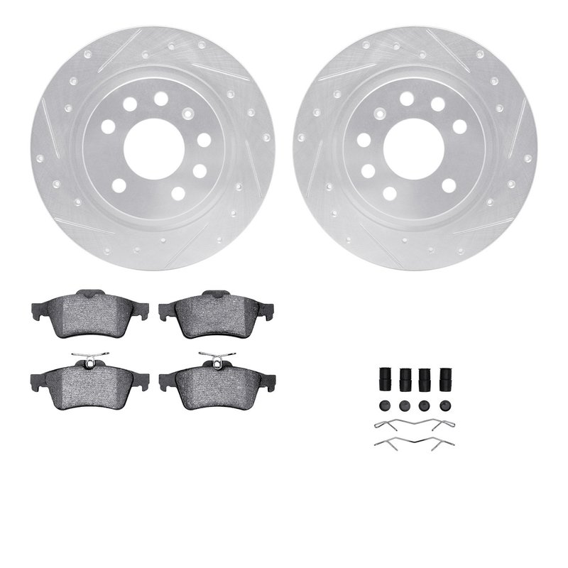 Dynamite Friction 7512-65017 Disc Brake Kit - Rear