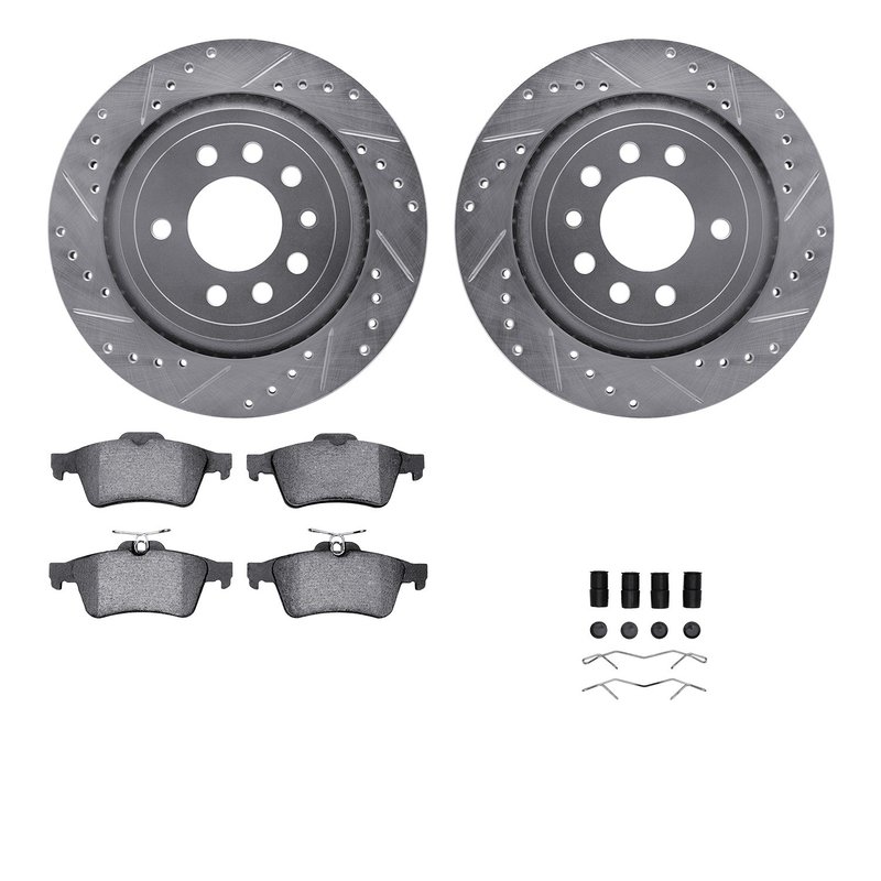 Dynamic Friction 7512-65022 Disc Brake Kit - Rear