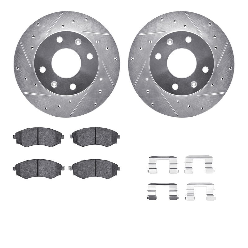 Dynamic Friction 7512-72037 Disc Brake Kit - Front
