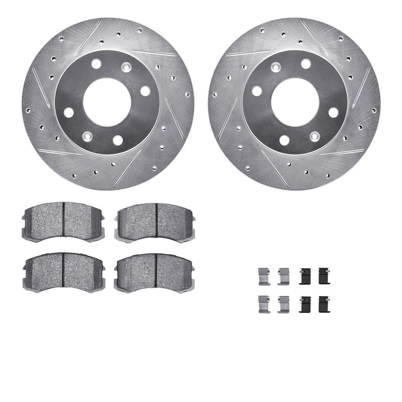 Dynamic Friction 7512-72038 Disc Brake Kit - Front