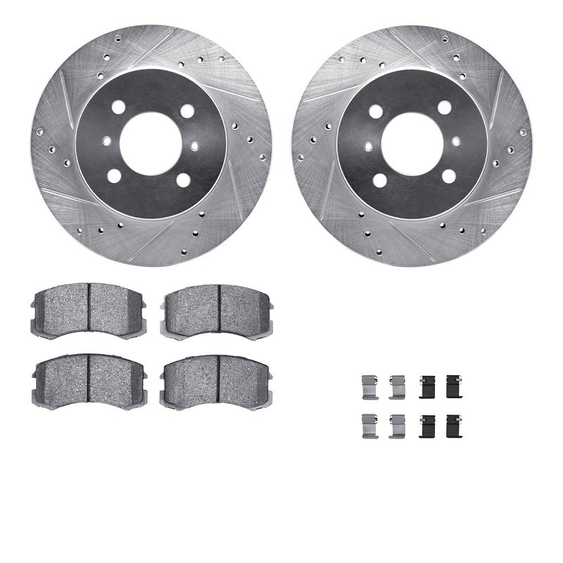 Dynamic Friction 7512-72055 Disc Brake Kit - Front