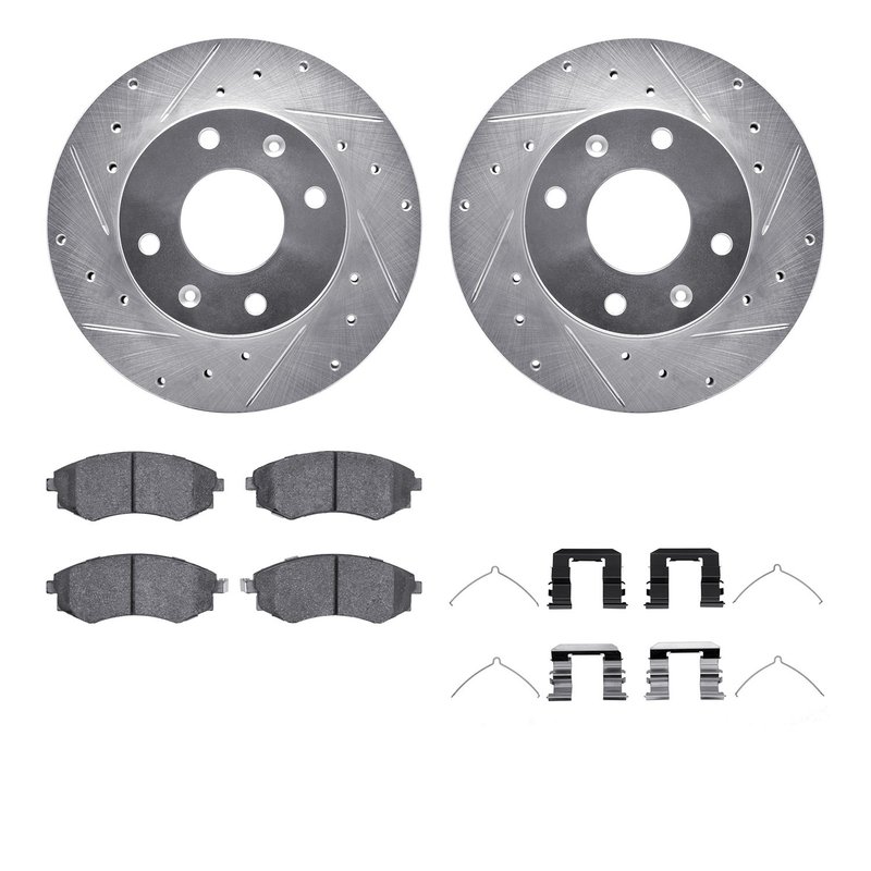 Dynamic Friction 7512-72085 Disc Brake Kit - Front