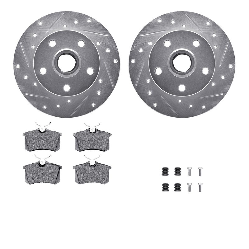 Dynamite Friction 7512-74014 Disc Brake Kit - Rear