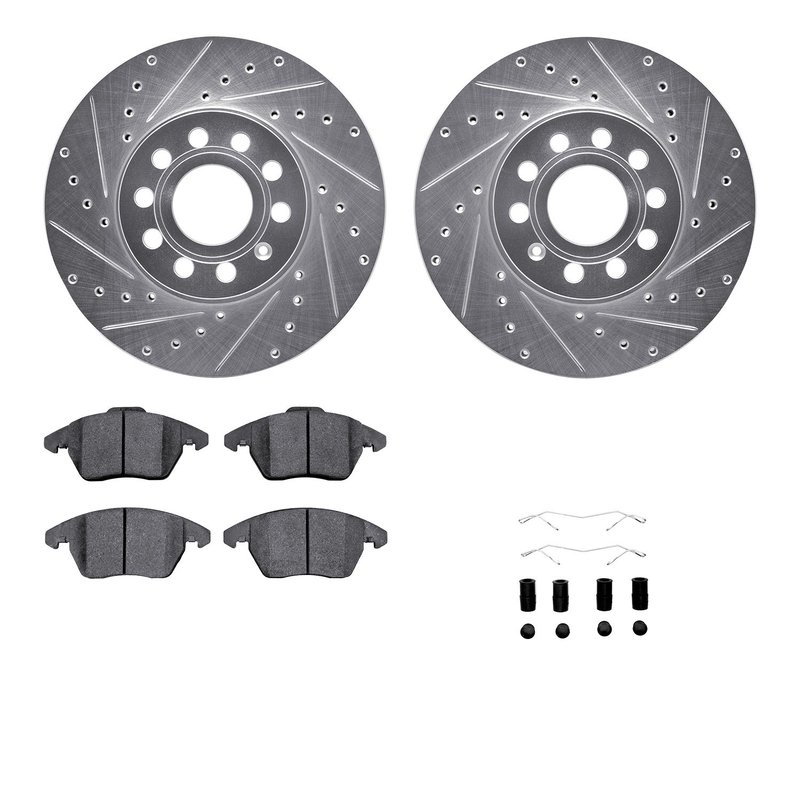Dynamite Friction 7512-74056 Disc Brake Kit - Front