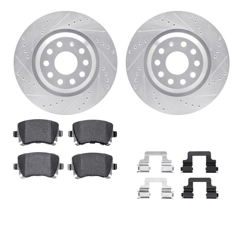 Dynamite Friction 7512-74058 Disc Brake Kit - Rear