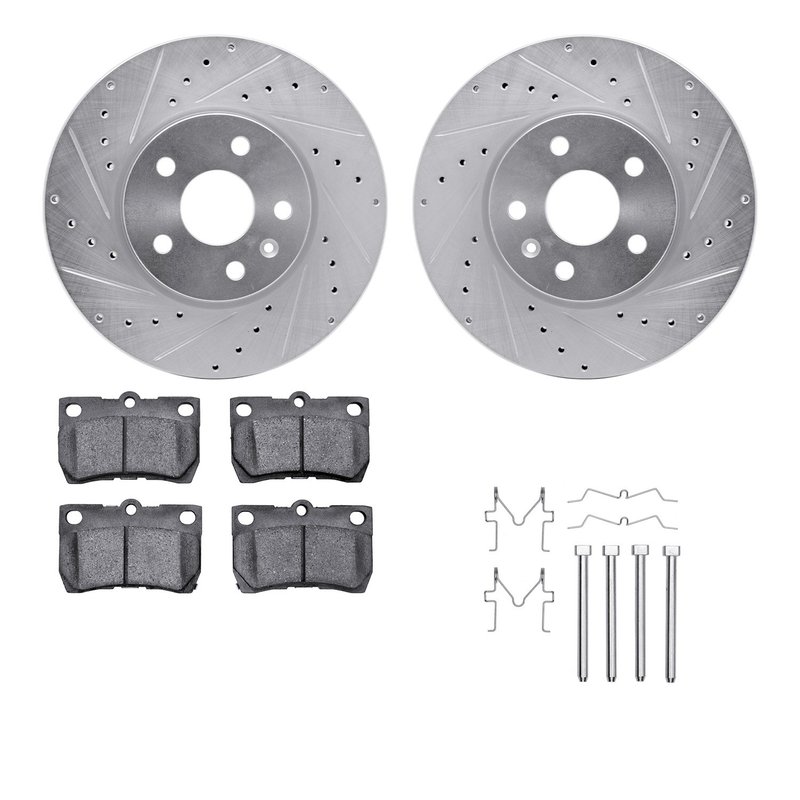 Dynamite Friction 7512-75019 Disc Brake Kit - Rear