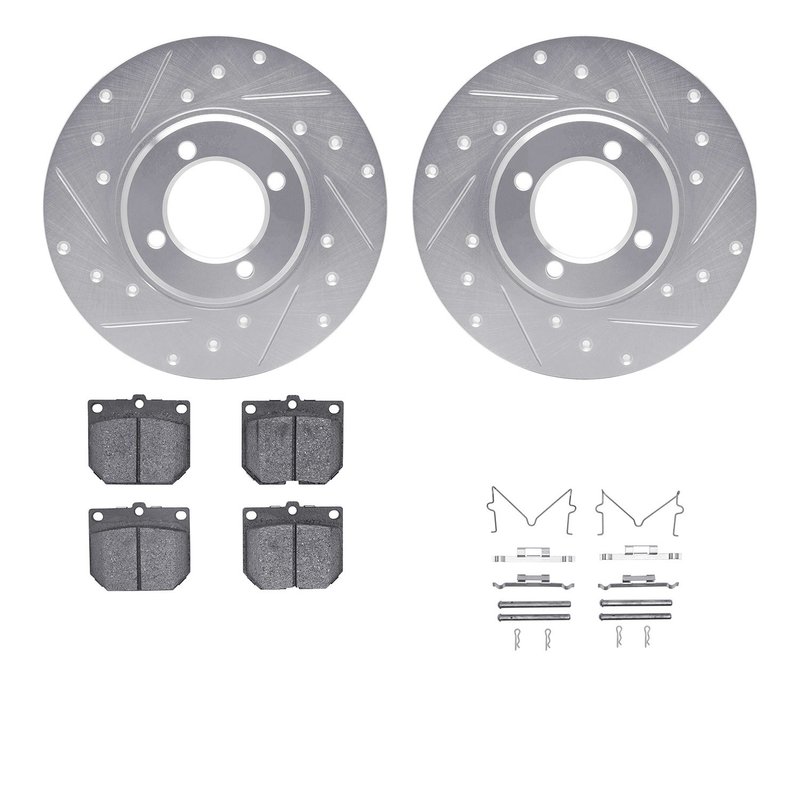 Dynamite Friction 7512-76002 Disc Brake Kit - Front