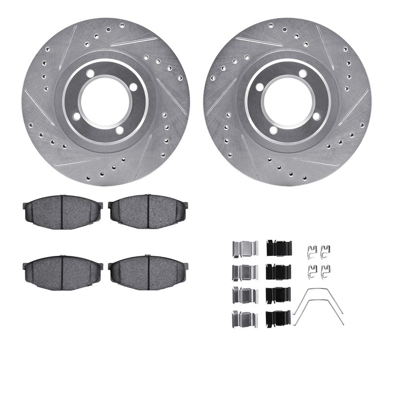 Dynamic Friction 7512-76025 Disc Brake Kit - Front