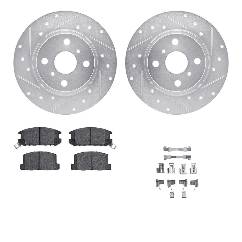 Dynamite Friction 7512-76033 Disc Brake Kit - Rear