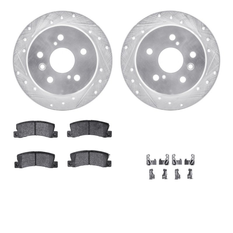 Dynamite Friction 7512-76057 Disc Brake Kit - Rear