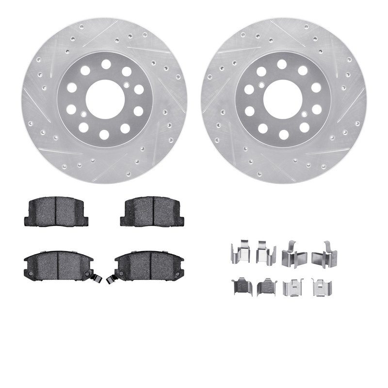 Dynamite Friction 7512-76066 Disc Brake Kit - Rear