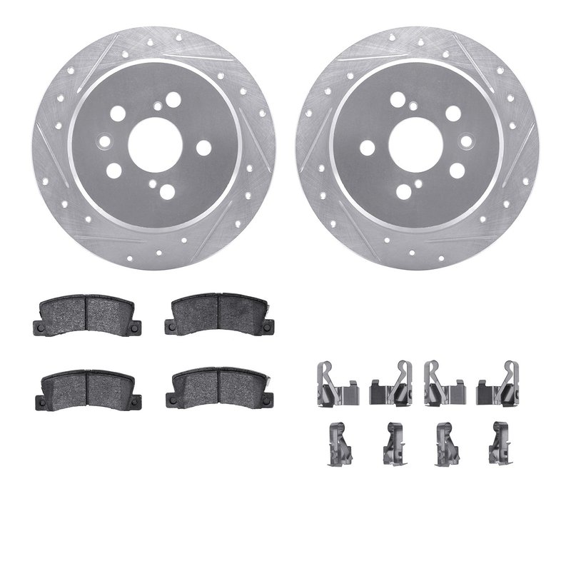 Dynamite Friction 7512-76078 Disc Brake Kit - Rear