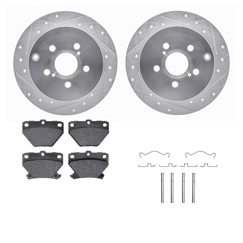 Dynamite Friction 7512-76084 Disc Brake Kit - Rear