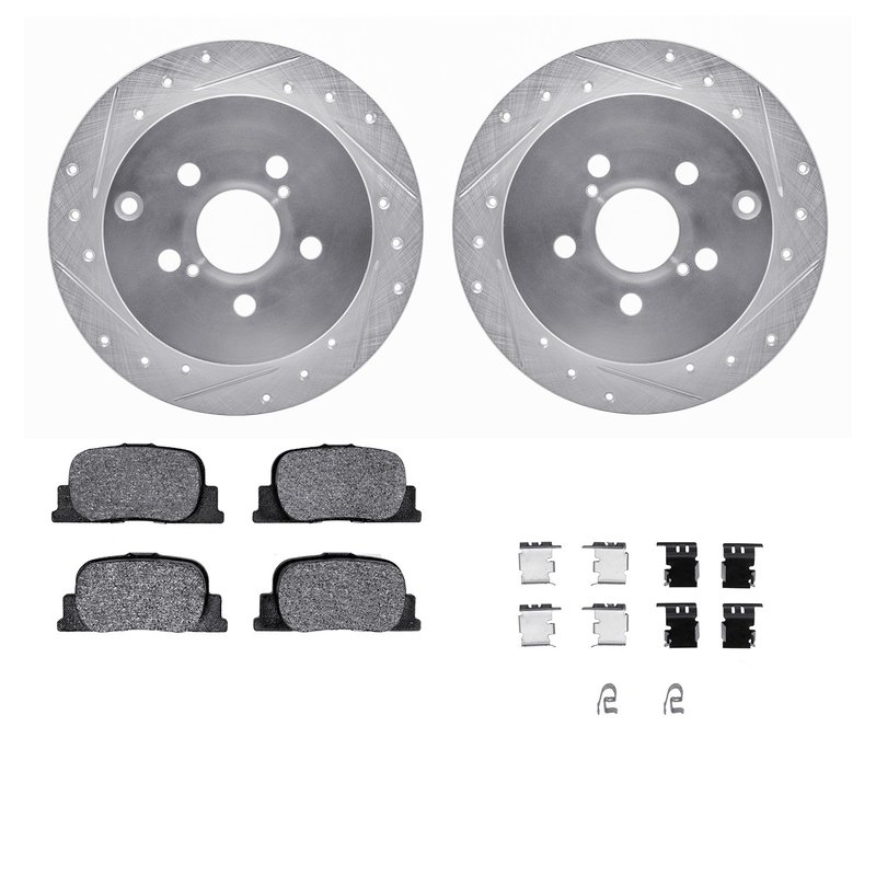 Dynamite Friction 7512-76085 Disc Brake Kit - Rear