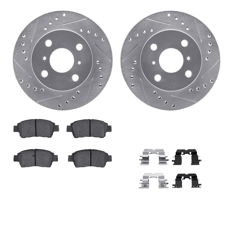 Dynamic Friction 7512-76086 Disc Brake Kit - Front