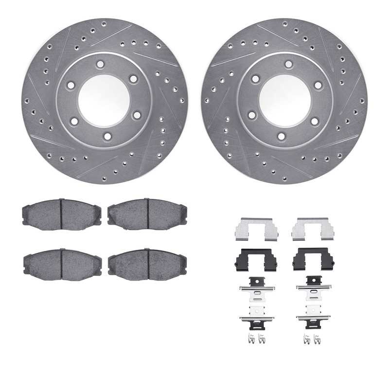 Dynamite Friction 7512-76096 Disc Brake Kit - Front