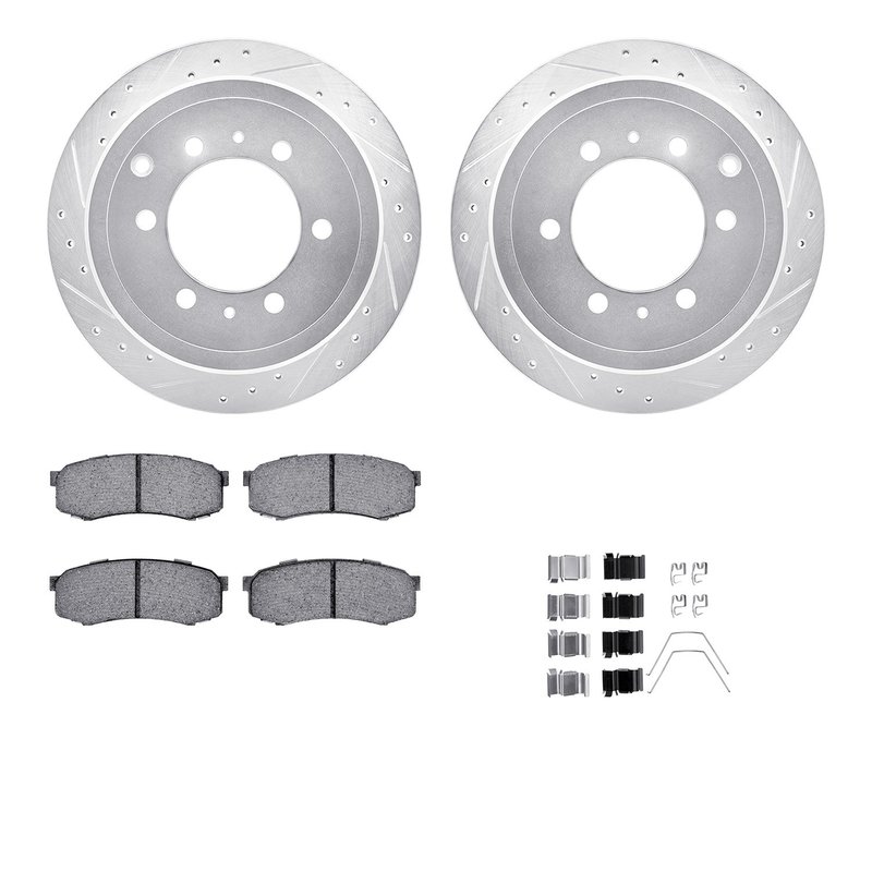 Dynamite Friction 7512-76098 Disc Brake Kit - Rear