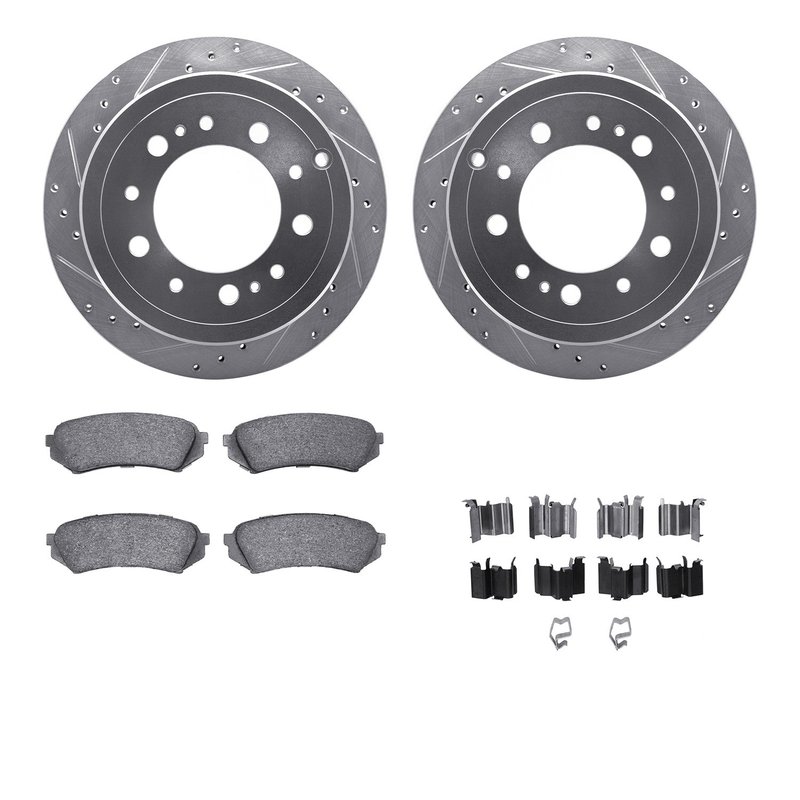 Dynamite Friction 7512-76116 Disc Brake Kit - Rear