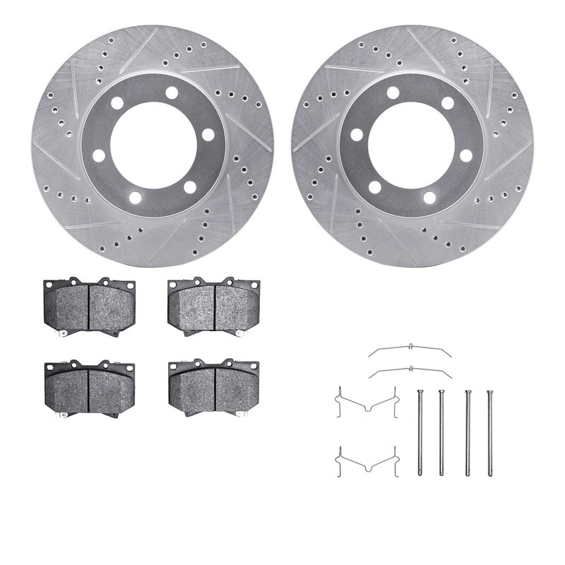 Dynamite Friction 7512-76117 Disc Brake Kit - Front