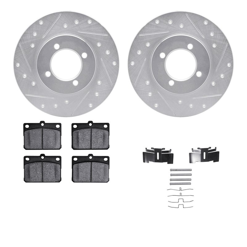 Dynamite Friction 7512-76123 Disc Brake Kit - Front
