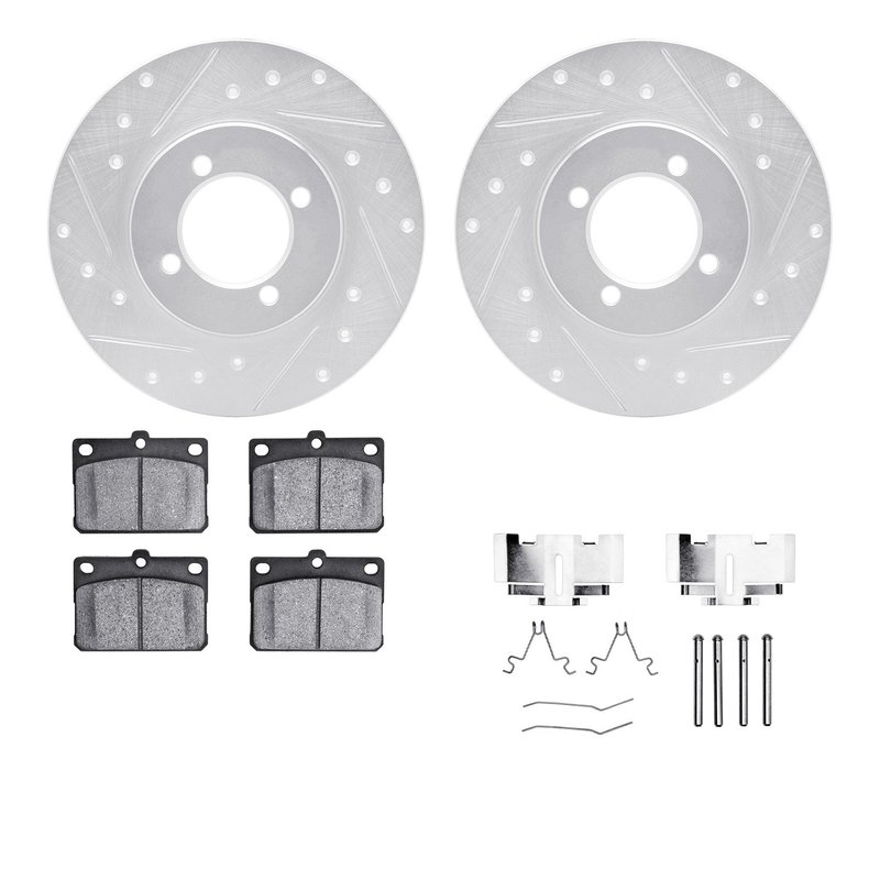 Dynamite Friction 7512-76126 Disc Brake Kit - Front