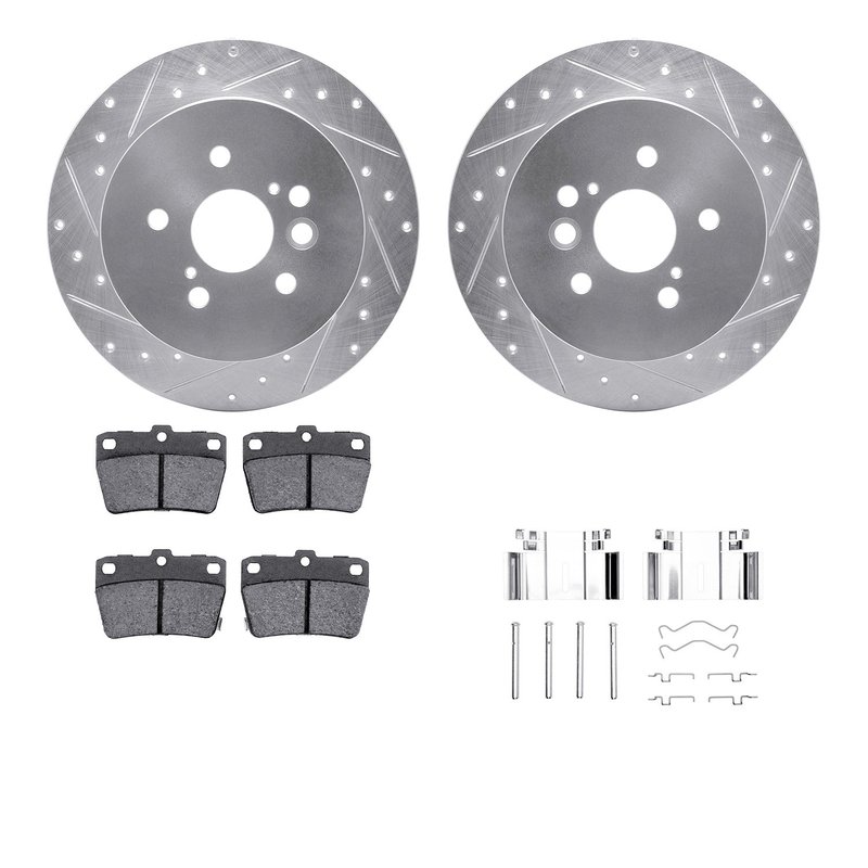 Dynamite Friction 7512-76152 Disc Brake Kit - Rear