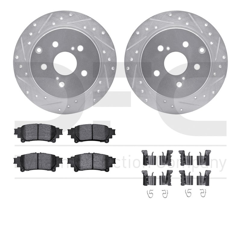 Dynamite Friction 7512-76156 Disc Brake Kit - Rear