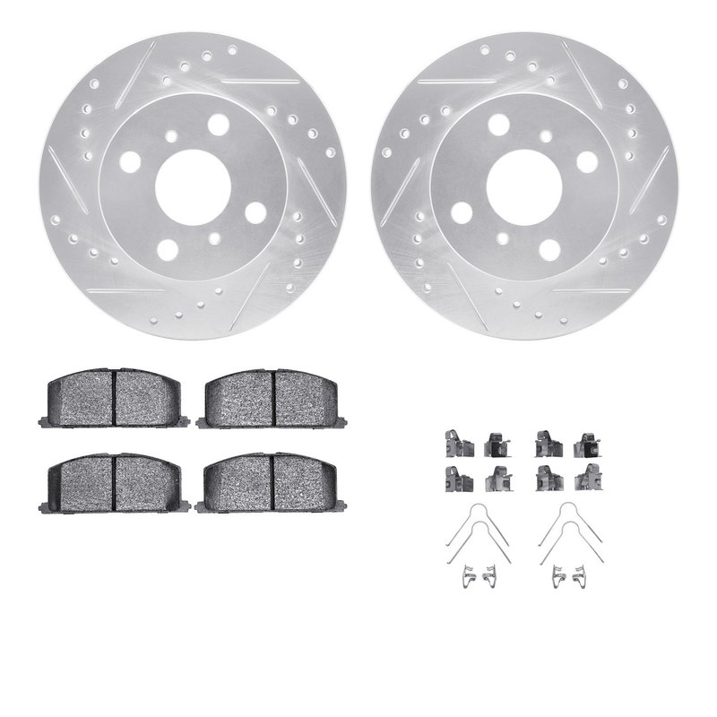 Dynamite Friction 7512-76157 Disc Brake Kit - Front