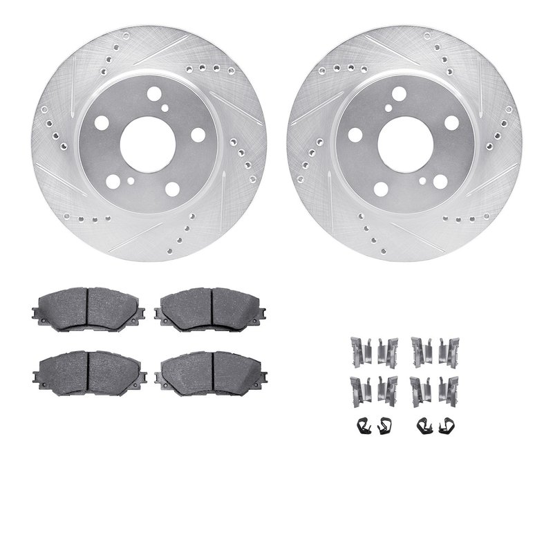 Dynamite Friction 7512-76158 Disc Brake Kit - Front
