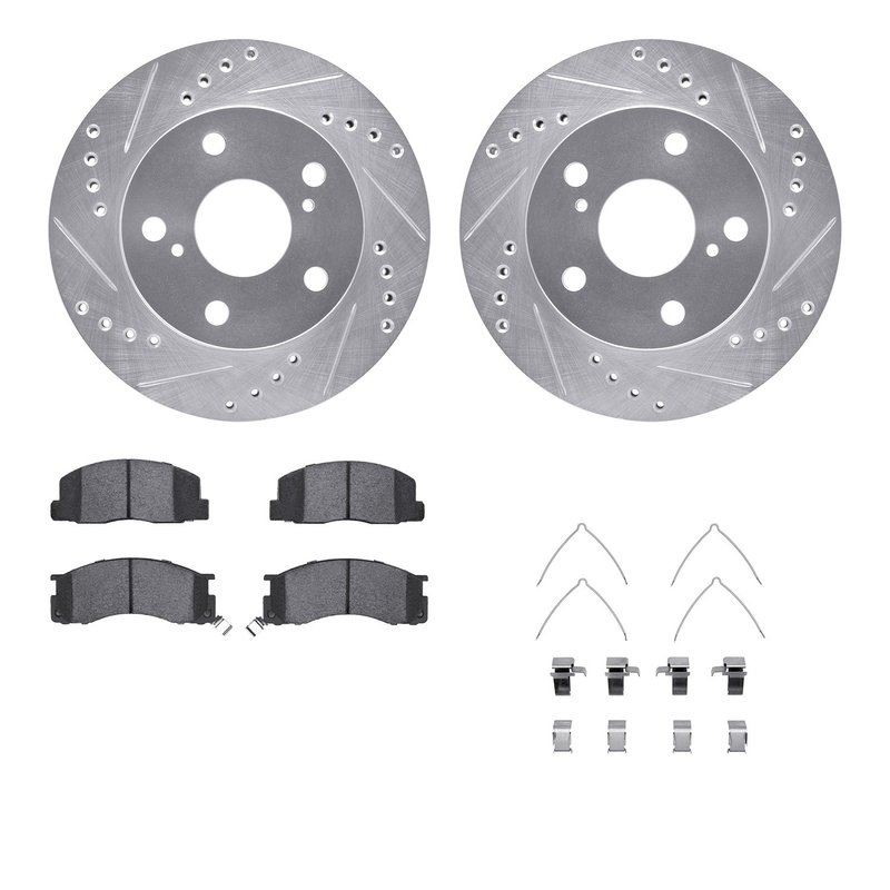 Dynamite Friction 7512-76175 Disc Brake Kit - Front