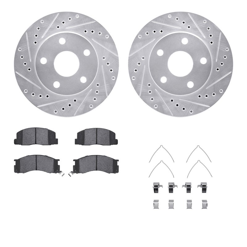 Dynamite Friction 7512-76180 Disc Brake Kit - Front