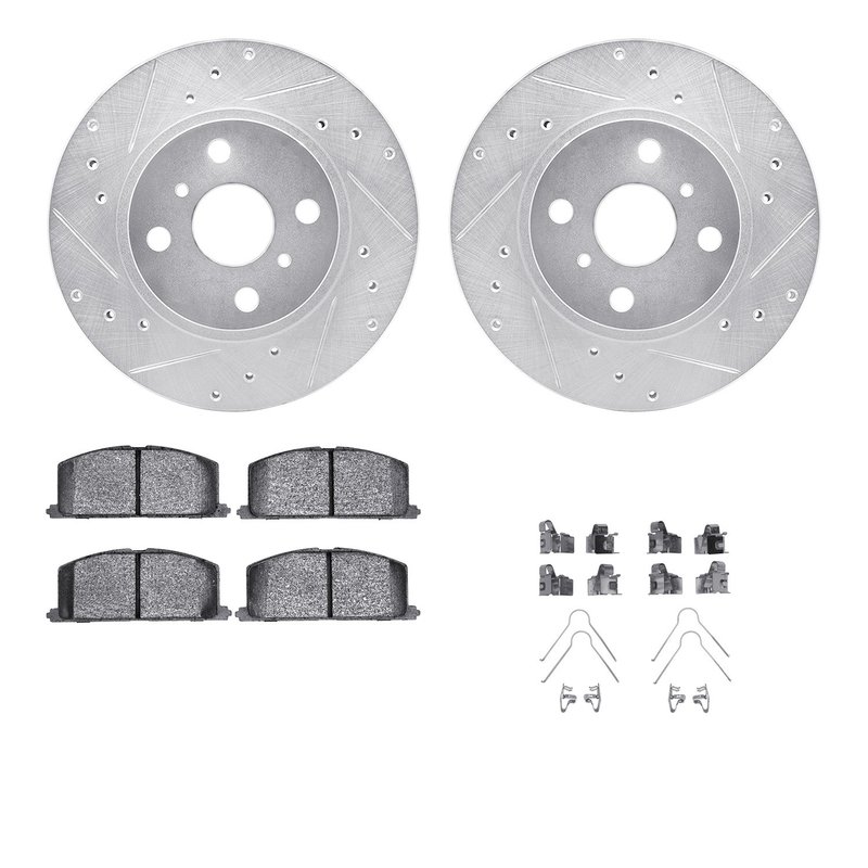 Dynamite Friction 7512-76195 Disc Brake Kit - Front