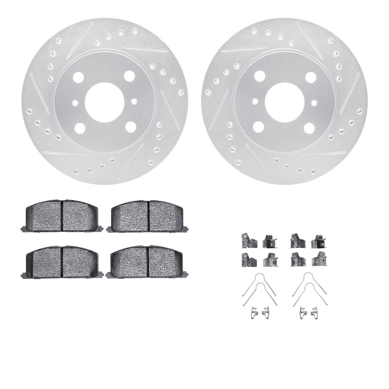 Dynamite Friction 7512-76197 Disc Brake Kit - Front