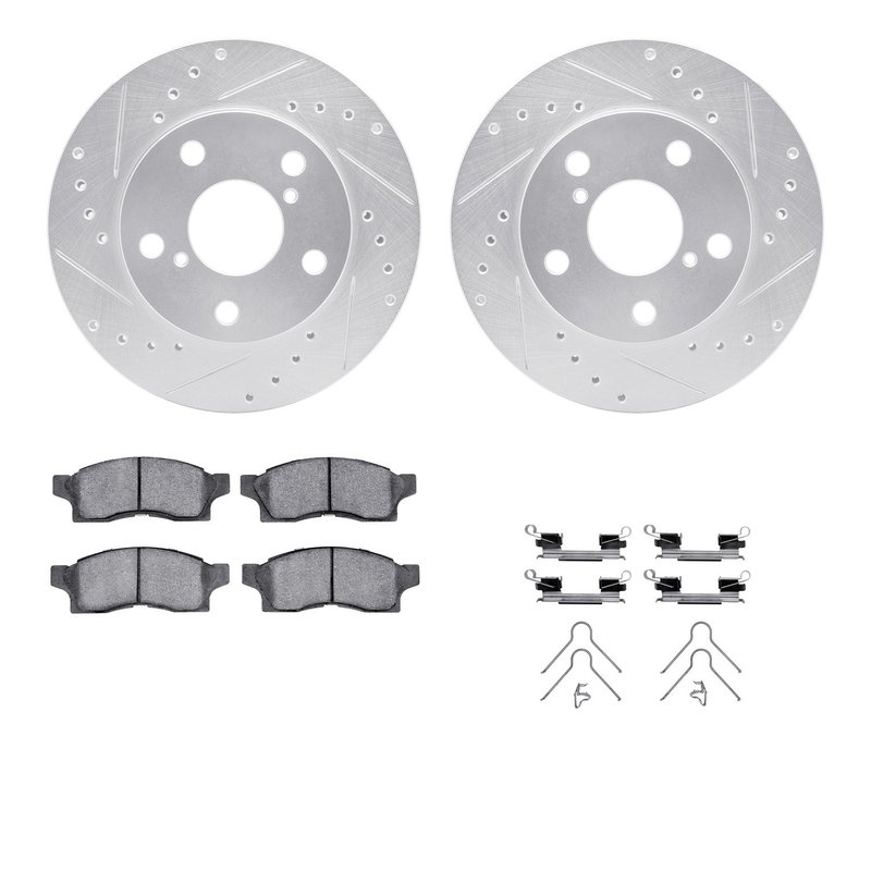 Dynamite Friction 7512-76198 Disc Brake Kit - Front