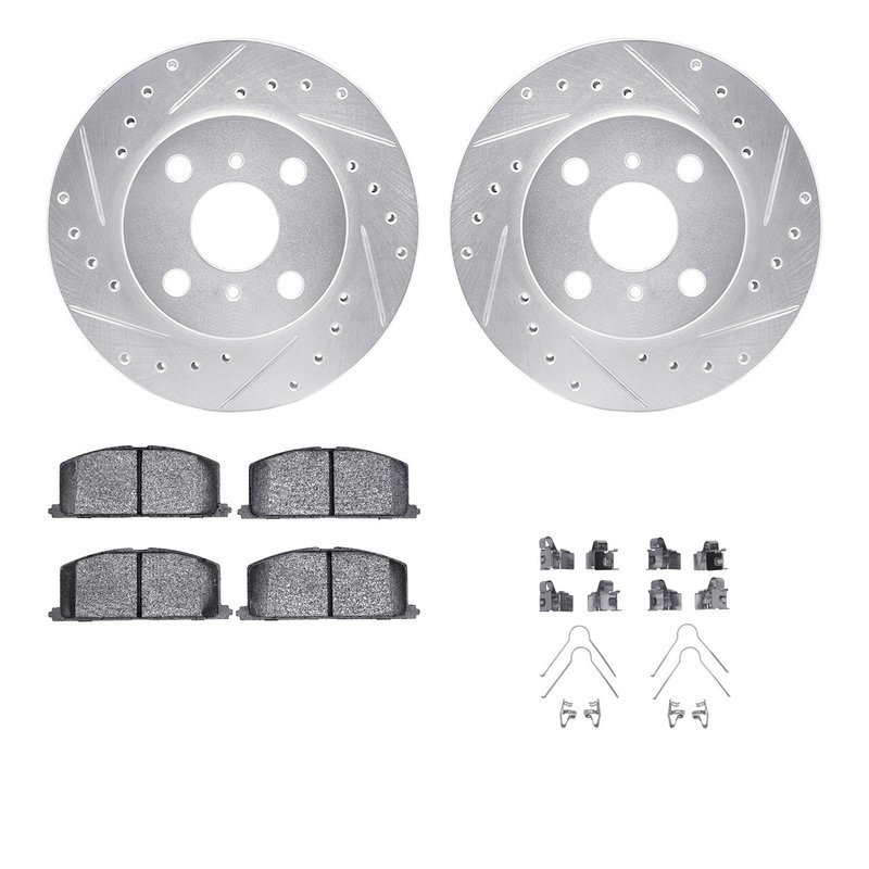 Dynamite Friction 7512-76215 Disc Brake Kit - Front