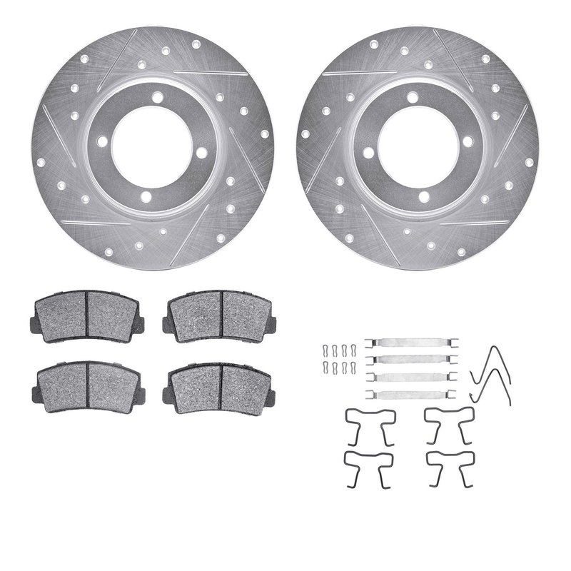 Dynamite Friction 7512-80004 Disc Brake Kit - Front