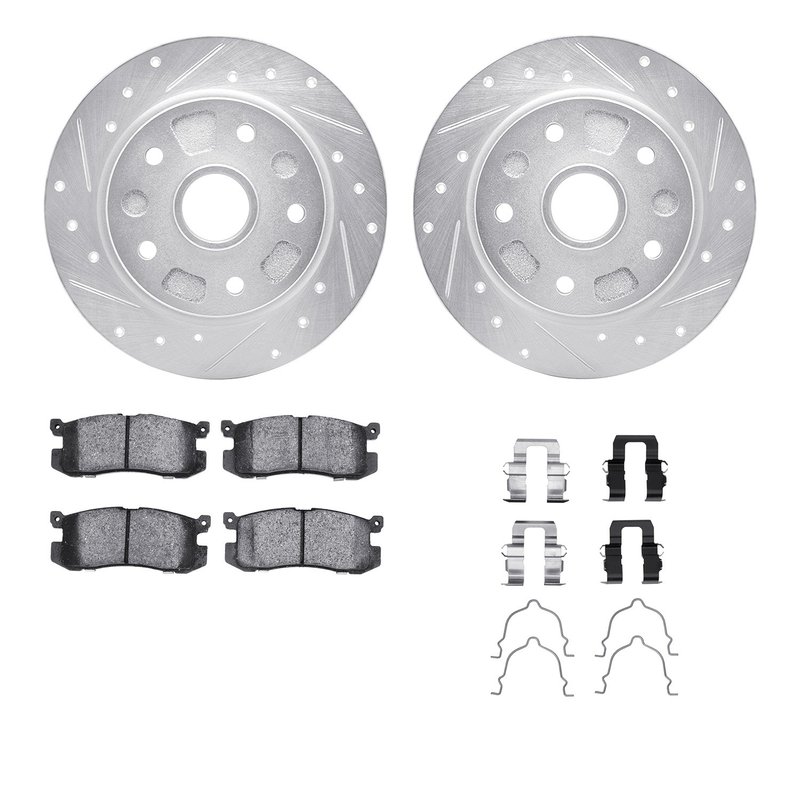 Dynamic Friction 7512-80010 Disc Brake Kit - Rear
