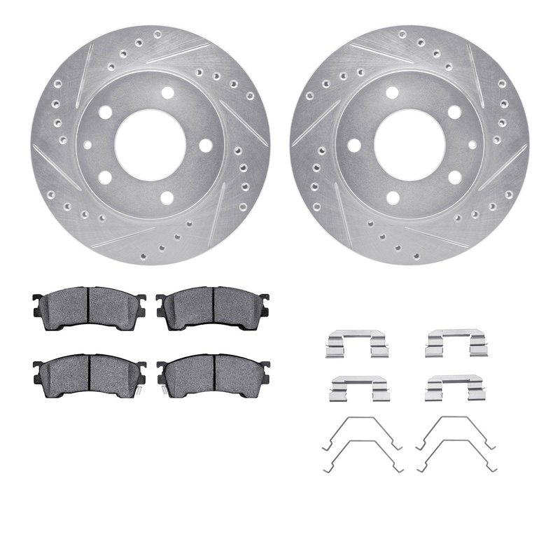 Dynamic Friction 7512-80018 Disc Brake Kit - Front