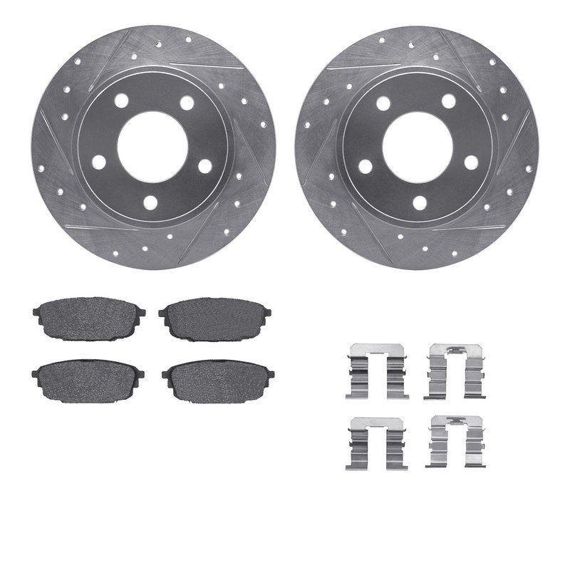 Dynamite Friction 7512-80020 Disc Brake Kit - Rear